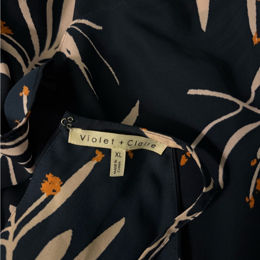 Violet & Claire Blue Tan Cut Out Tank Top - Picture 6 of 6